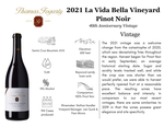 Download 2021 La Vida Bella Pinot Noir Tech Card